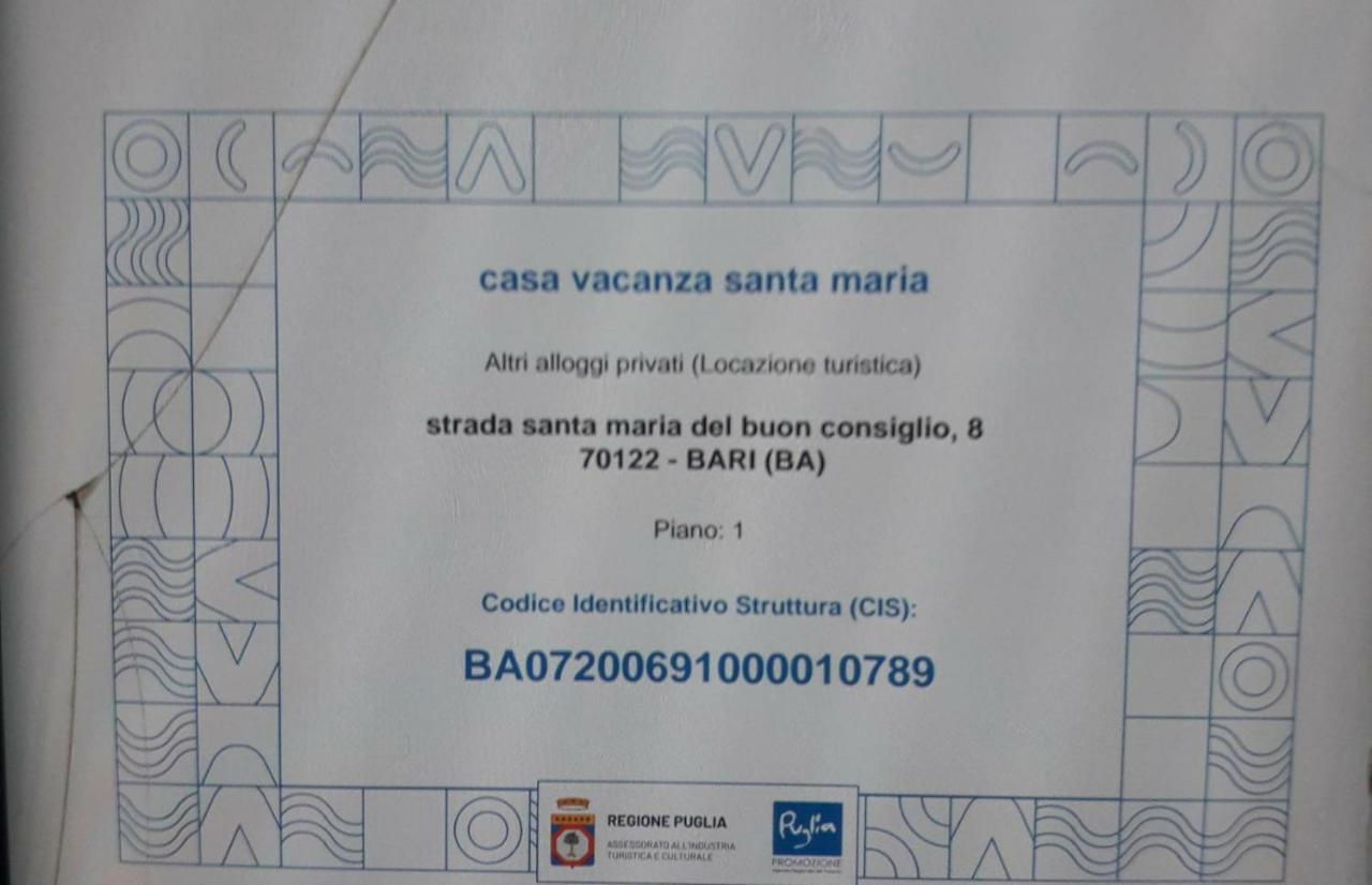 Casa Vacanze Santa Maria Villa บารี ภายนอก รูปภาพ